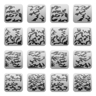 Трафарет на липкой основе серия "Милитари" 16 шт./упак.