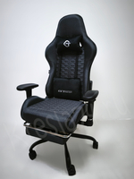 Геймерское кресло из ткани. Серое