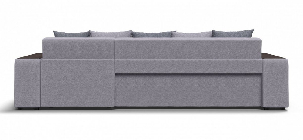 Угловой диван Дубай Рогожка Мальмо платина, Рогожка Венто серый