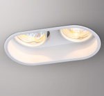 370564 SPOT NT19 516 белый Встраиваемый светильник IP20 GU10 2*50W 220-240V CLOUD