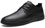 Jeep Casual Leather Shoes Men"s Low top Black