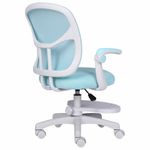 Кресло детское с подставкой для ног BRABIX "Toy MG-205", сетка/ткань TW, голубое, 533152