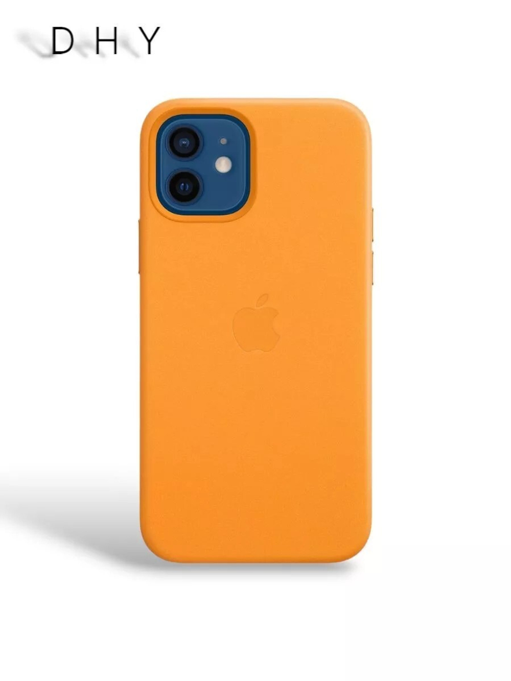 Кожаный чехол Leather Case iPhone 12 / 12 Pro, California Poppy Желтый