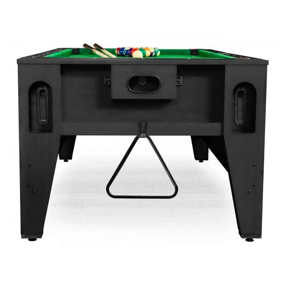 Cтол-трансформер «Twister» 3 в 1 (бильярд, аэрохоккей, настольный теннис, 217 х 107,5 х 81 см) (черный)