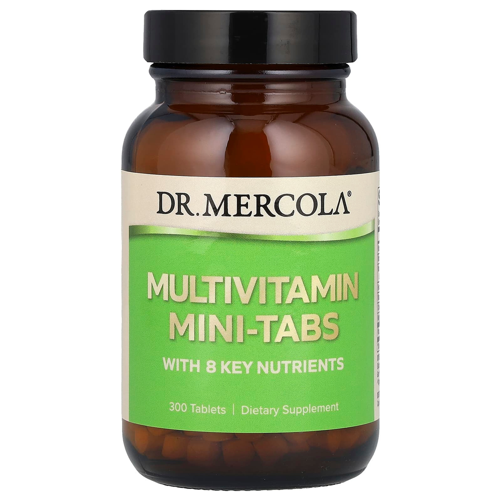Dr. Mercola, Мультивитаминные мини-таблетки, 300 таблеток