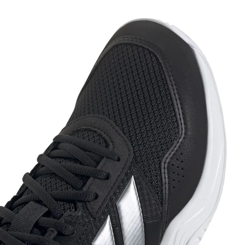 Женские Кроссовки теннисные Adidas GameCourt 3 W - core black/silver metallic/cloud white