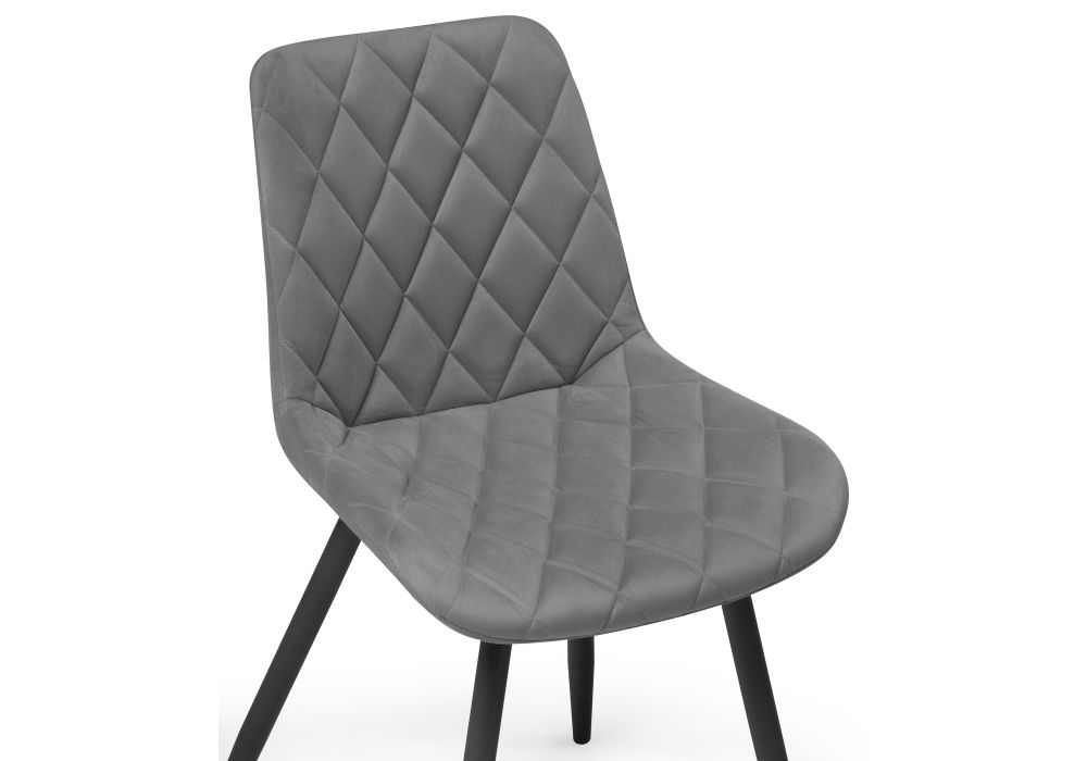 Стул на металлокаркасе Баодин К крутящийся темно-серый / черный