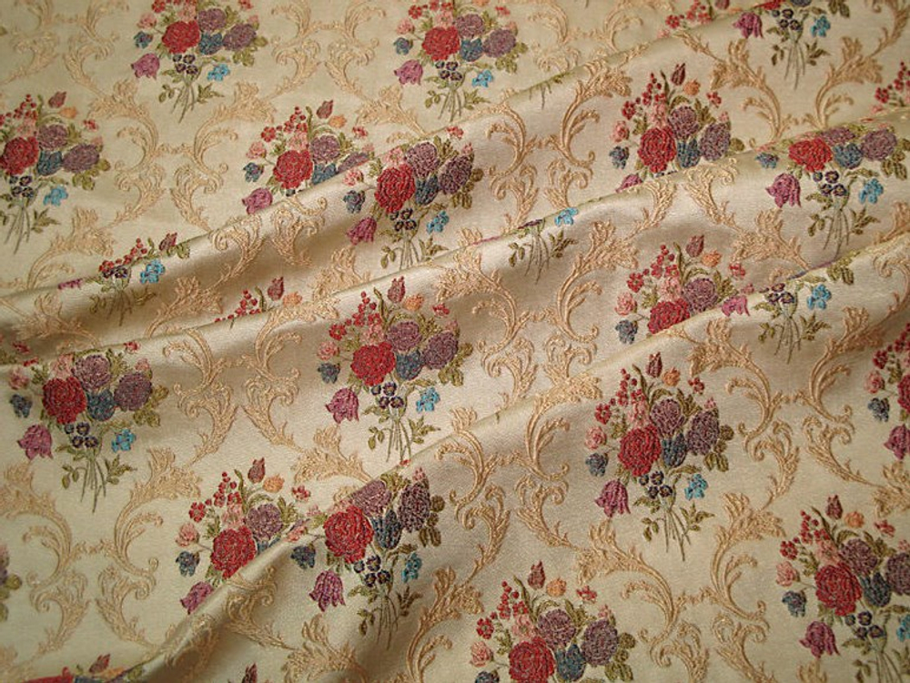 Жаккард Букет малый лазурь