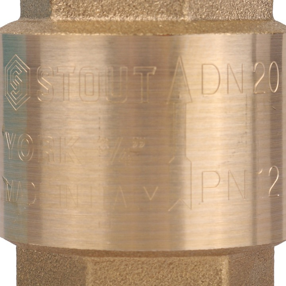 Клапан обратный STOUT 3/4" с нейлоновым седлом