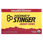Honey Stinger, Energy Chews, гранат и маракуйя, 12 пакетиков по 50 г (1,8 унции)