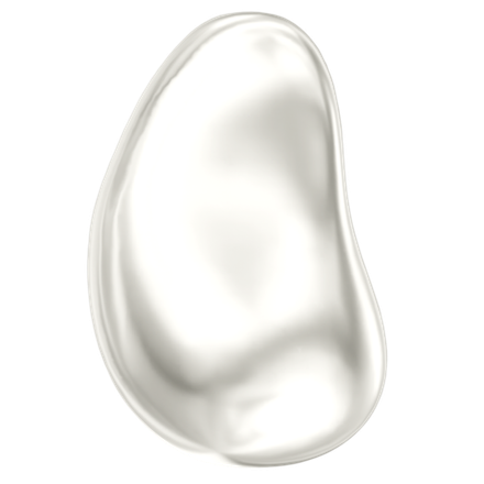 evoli 5843 Crystal White Pearl (Baroque DROP)