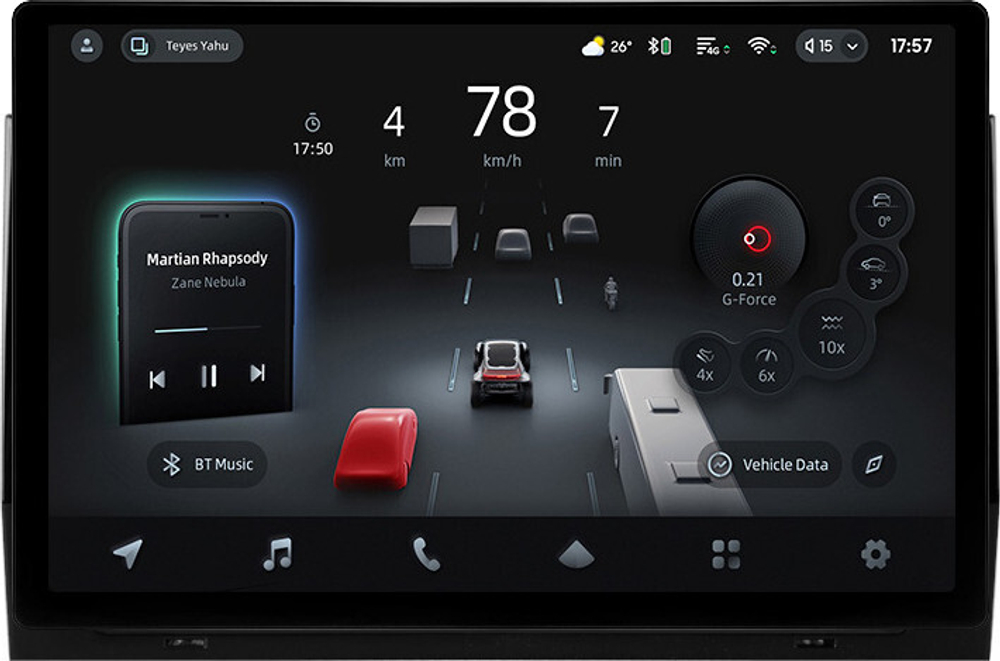 Магнитола для Skoda Kodiaq, Karoq (рамка 9) - Teyes CC4-PRO монитор 13" 2K QLED на Android 13, Snapdragon 778G, 8+128, AI, CarPlay, DSP, 4G SIM-слот