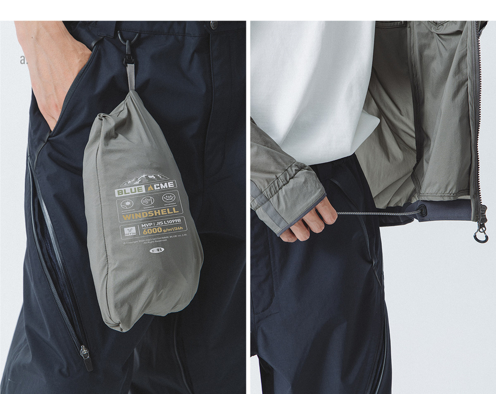 Куртка Nothomme BlueMonte Windbreaker серый