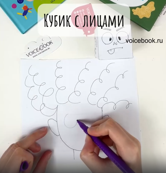Делаем кубик с лицами