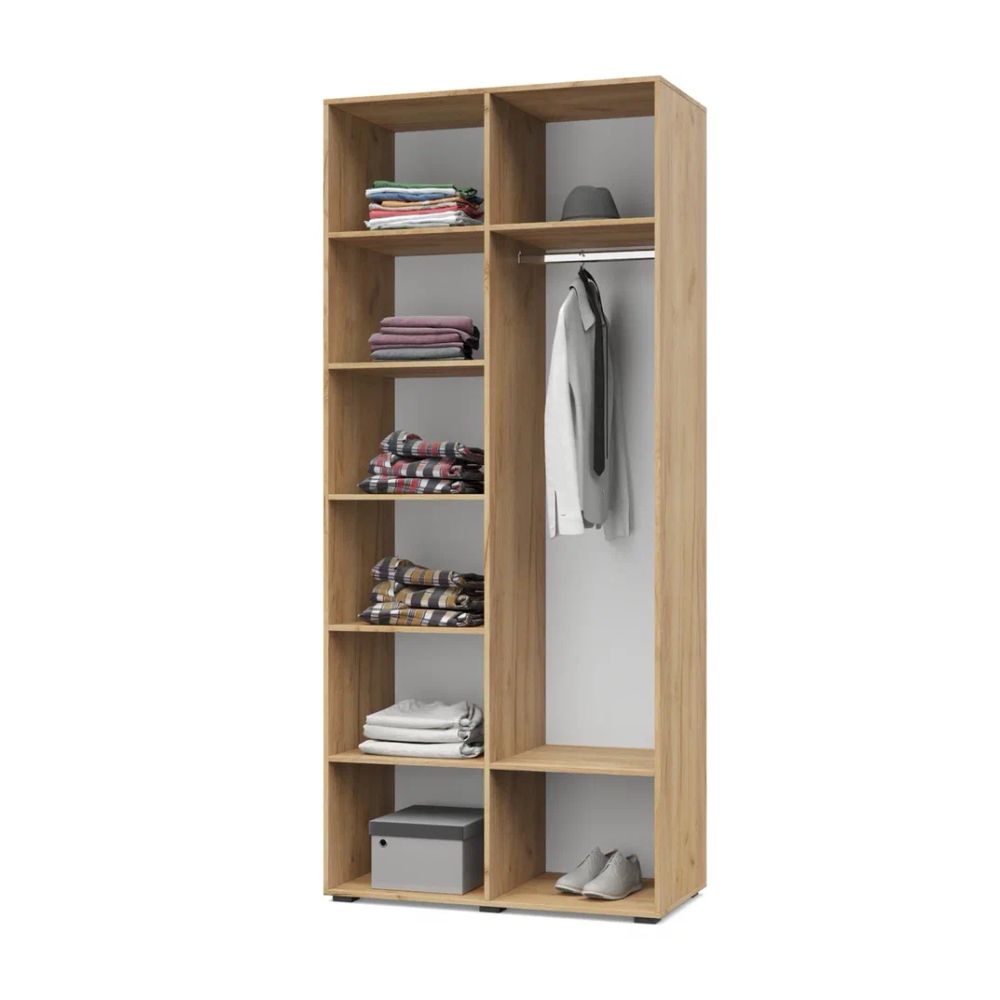 Шкаф двухстворчатый Стоун С20 (полки+штанга) ЛДСП, МОДЕРИУМ, г. Ижевск