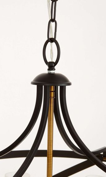 Подвесная люстра Lumina Deco Astila LDP 1242-3 BK+MD