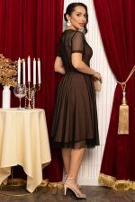 Платье Эйрена (черно-коричневое) П14721-6М LT Collection