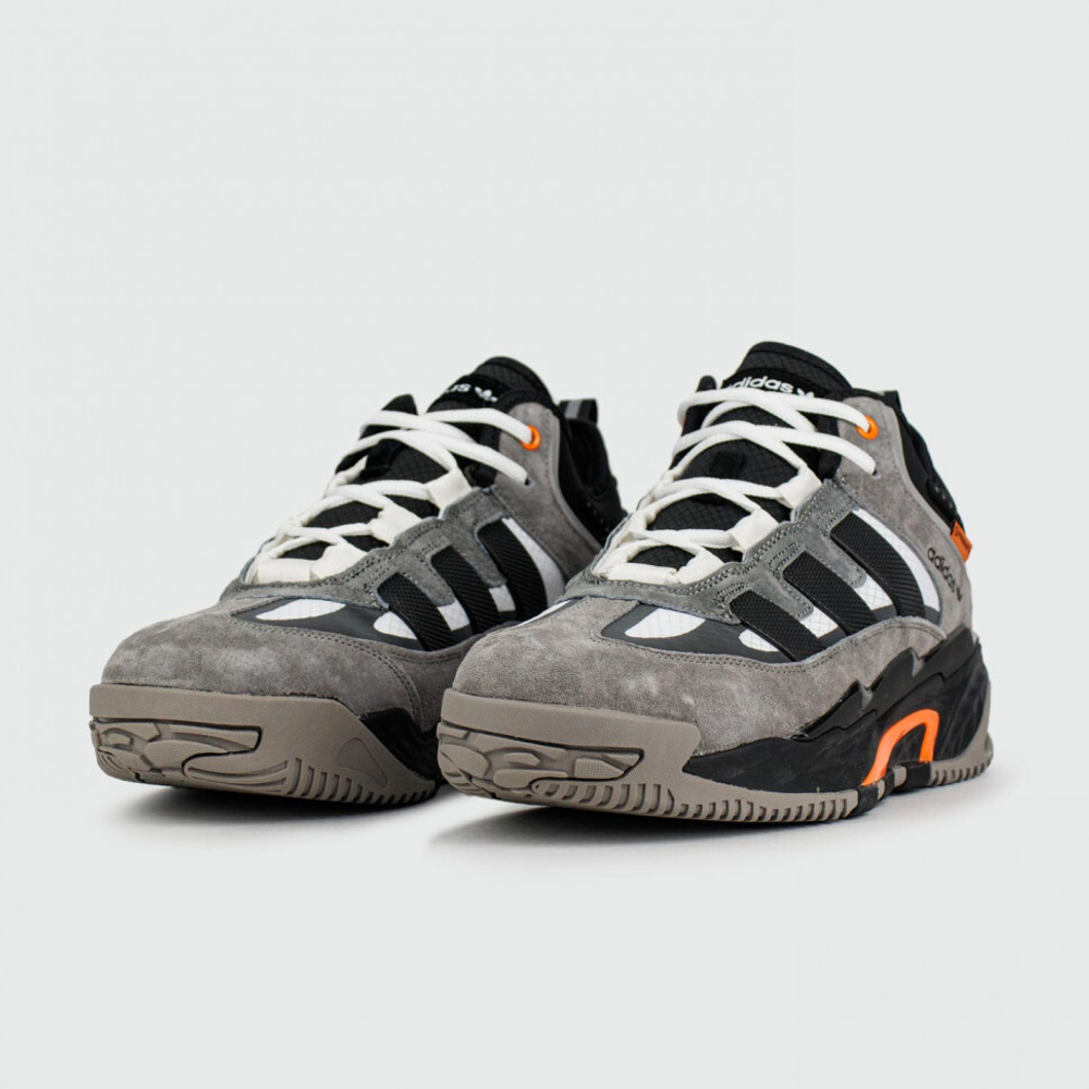 кроссовки Adidas Niteball Grey / Black / Orange Winter