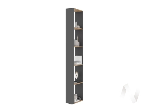 Стеллаж СТЛ 01 МС Хелен ЛДСП (дуб крафт золото/серый графит)