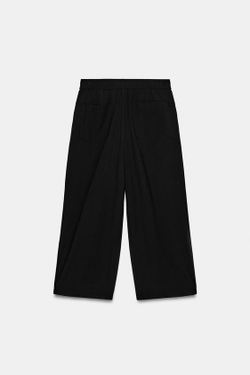 ZARA БРЮКИ-ПИЖАМА BALLOON, ЧЕРНЫЙ