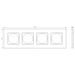 Donel A07 Natural Бронзовый Алюминий рамка 4-я, серия DB