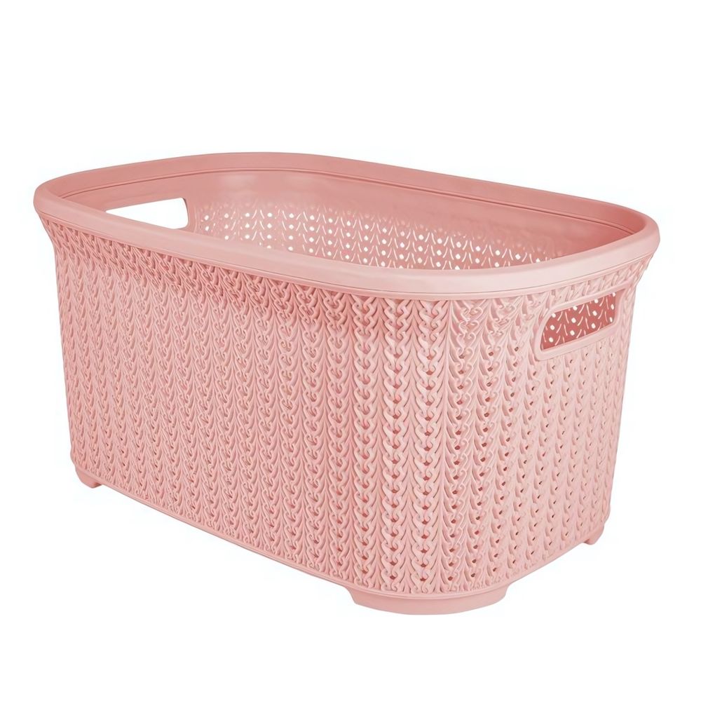 Корзина для хранения "Меланж" 35л пудра