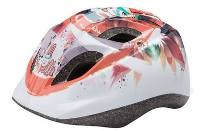 Шлем детский HB8 (out-mold), регулировка размера (рыжий/белый, 600084)