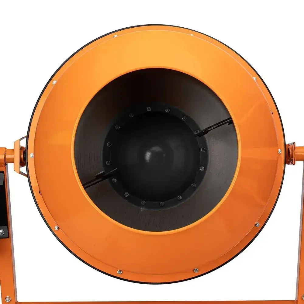 Бетономешалка строительная СИБРТЕХ БСЕ-140П, 140 л объем бака и 500 Вт мощность, полиамидный венец из 5 частей и термозащита, бетоносмеситель 95507