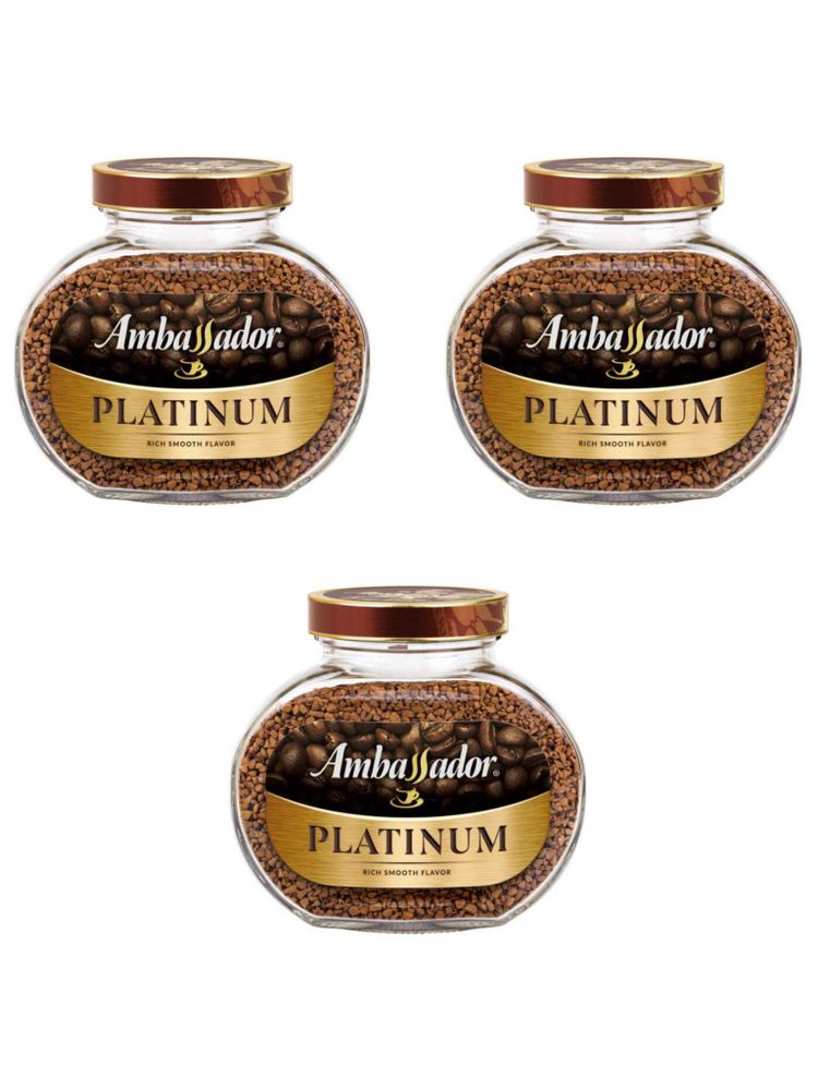 Кофе растворимый Ambassador Platinum 190 г 3 шт