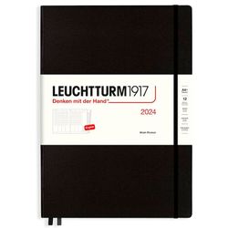 Еженедельник Leuchtturm1917 A4+ в твердой обложке черный + блокнот (367822)