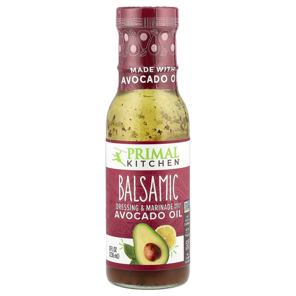 Primal Kitchen, бальзамический винегрет и маринад, сделанный с маслом авокадо, 237 мл (8 жидк. унций)
