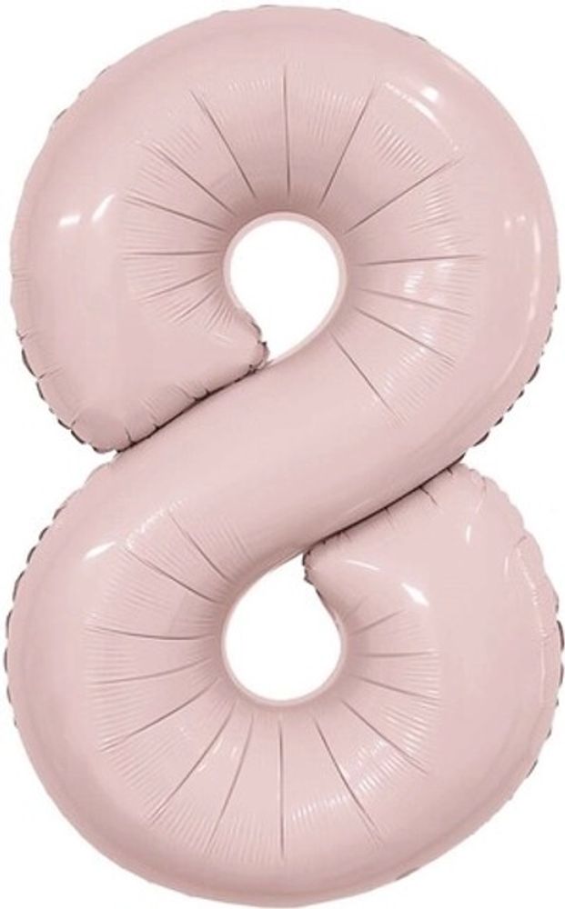 Цифра "8" пыльная роза