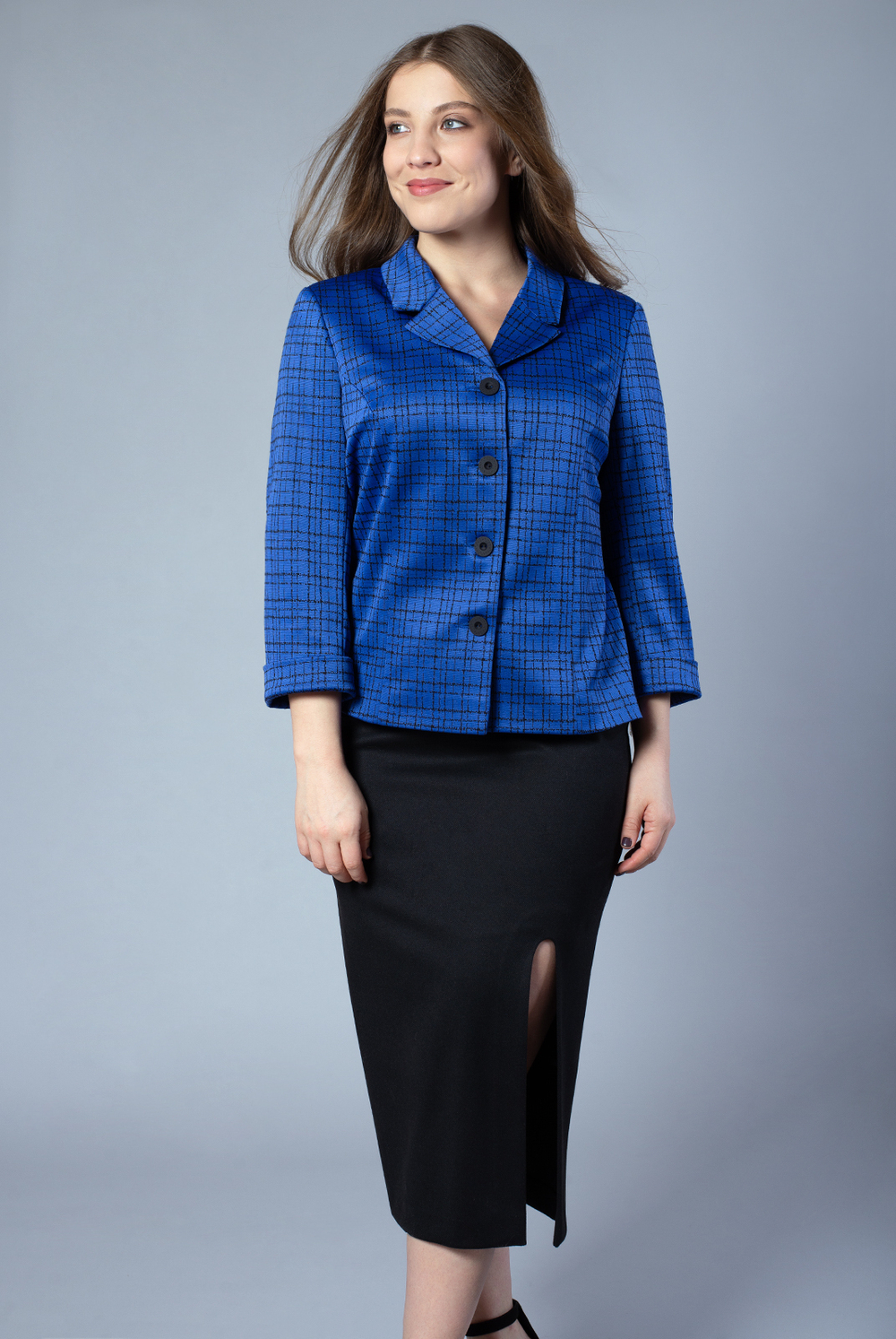 Юбка женская 3833АП, чёрный #366Чёр013833АП