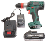 Дрель-шуруповерт аккумуляторная FAVOURITE DC18MF, Li-Ion, 18В, 30 Нм, 2 Ач, 2 скорости, 1350об/мин