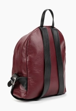 рюкзак закругленный бордо с черными вставками