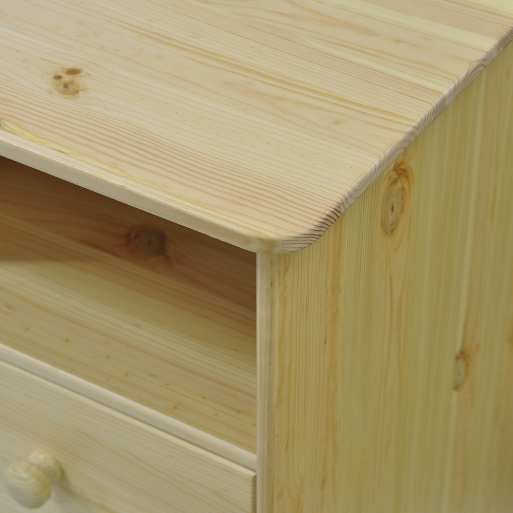 Стол компьютерный 110х70х78, Corner, угловой, письменный, с ящиками, массив сосны, лакированный, Dipriz