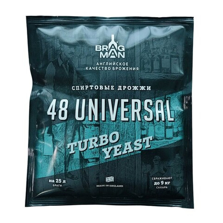Дрожжи спиртовые Bragman 48 Universal 135г