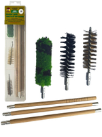 Набор для чистки оружия 20 калибра в ПЛАСТИКОВОМ КЕЙСЕ с металлическим 7мм шомполом в оплетке.