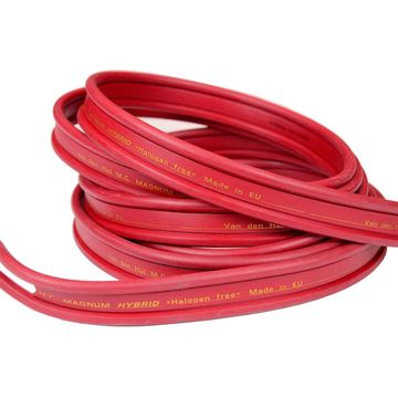 Готовый акустический кабель Van den Hul The Magnum Hybrid 2х3м с разъемами BERRI "лопатка". Цвет: красный