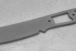 Заготовка для ножа, сталь PGK 3,6мм. Модель "ФлагманЪ" с клинком 145мм, ТО 62-63HRC