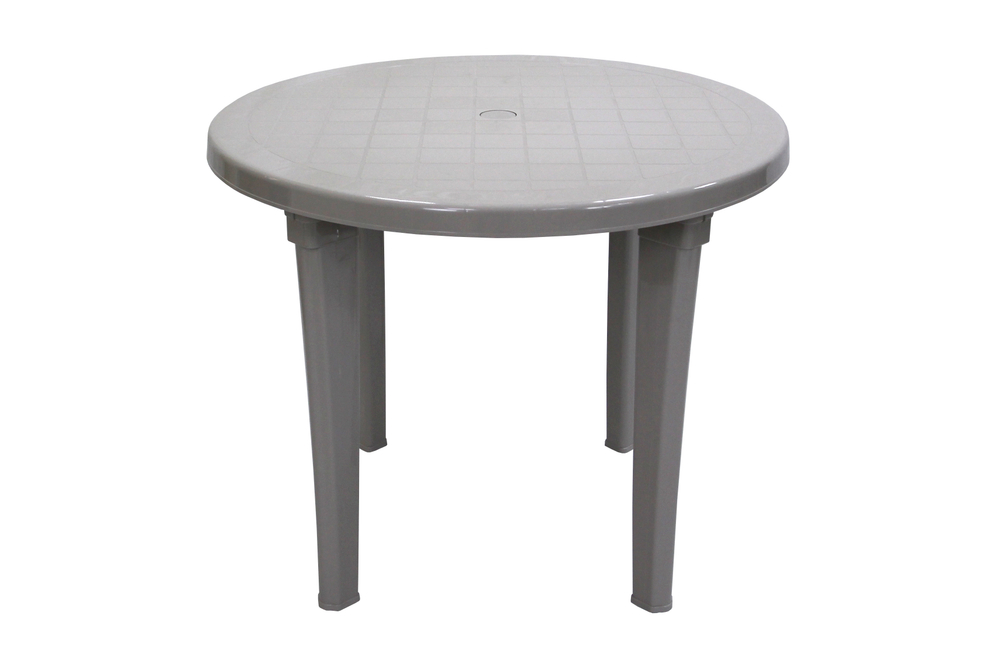 Стол пластиковый  арт.ЭП 391619 круглый (серый)