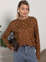 Лонгслив Вдвоём с тобой (коричневый) Б15511-7М LT Collection