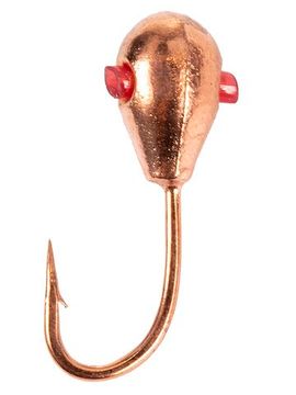 Мормышка вольфрамовая Lucky John КАПЛЯ с отверстием и кембриком 030/C