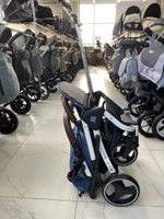 Коляска прогулочная Babalo 2023 Синий белая рама