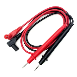 Щупы для мультиметра, универсальные, PVC, длина провода 600мм, штекер угловой, щуп 17мм