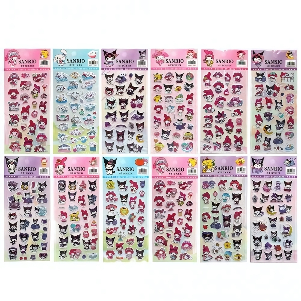 Наклейки 3D 10*22см, в ассорт. "Sanrio Kuromi and friends" (Центрум)