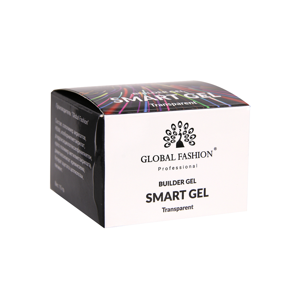 Гель для моделирования ногтей, двухфазный, Smart Gel 15 гр, прозрачный
