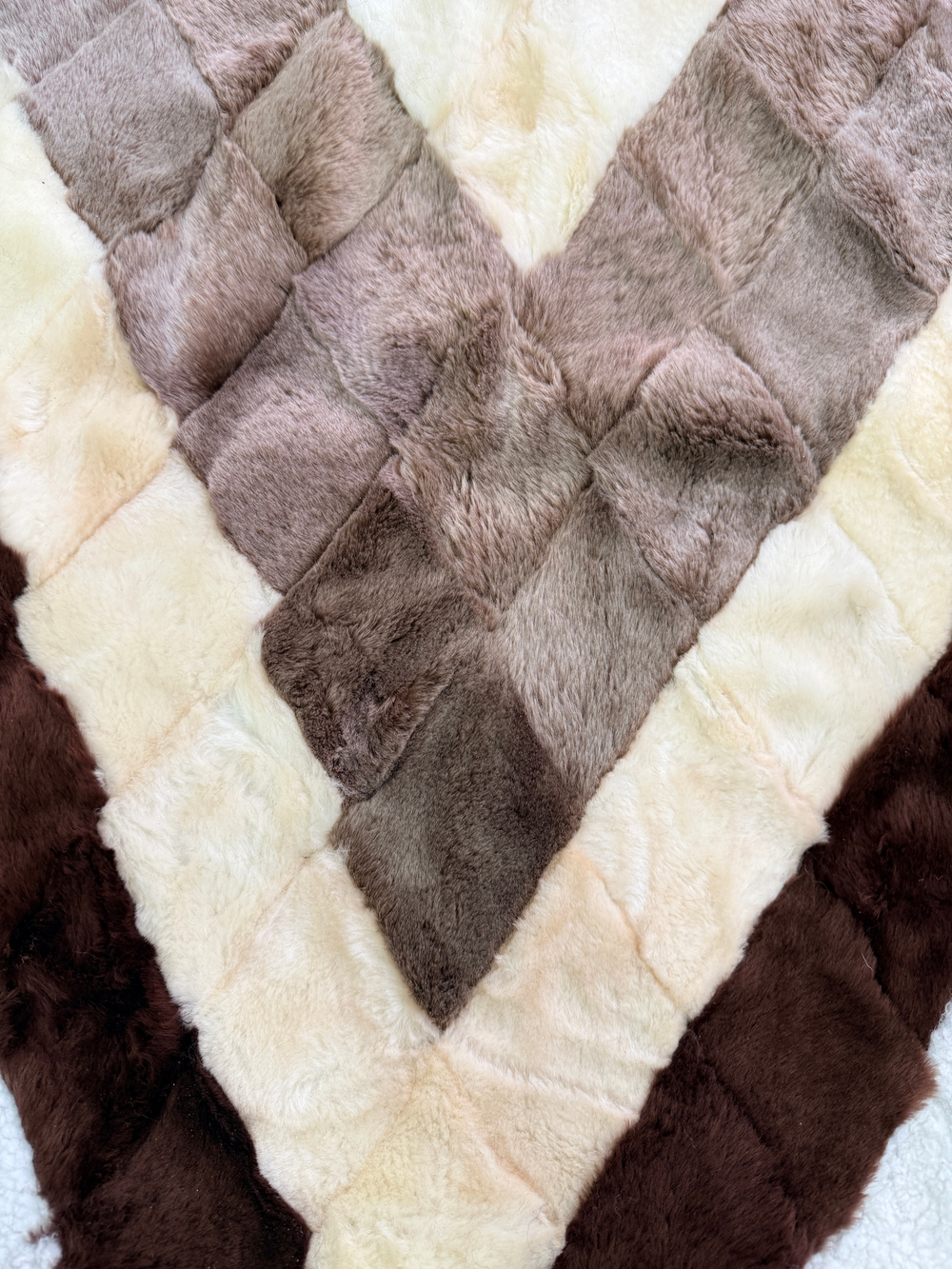 Покрывало меховое ковер из шкуры овчины