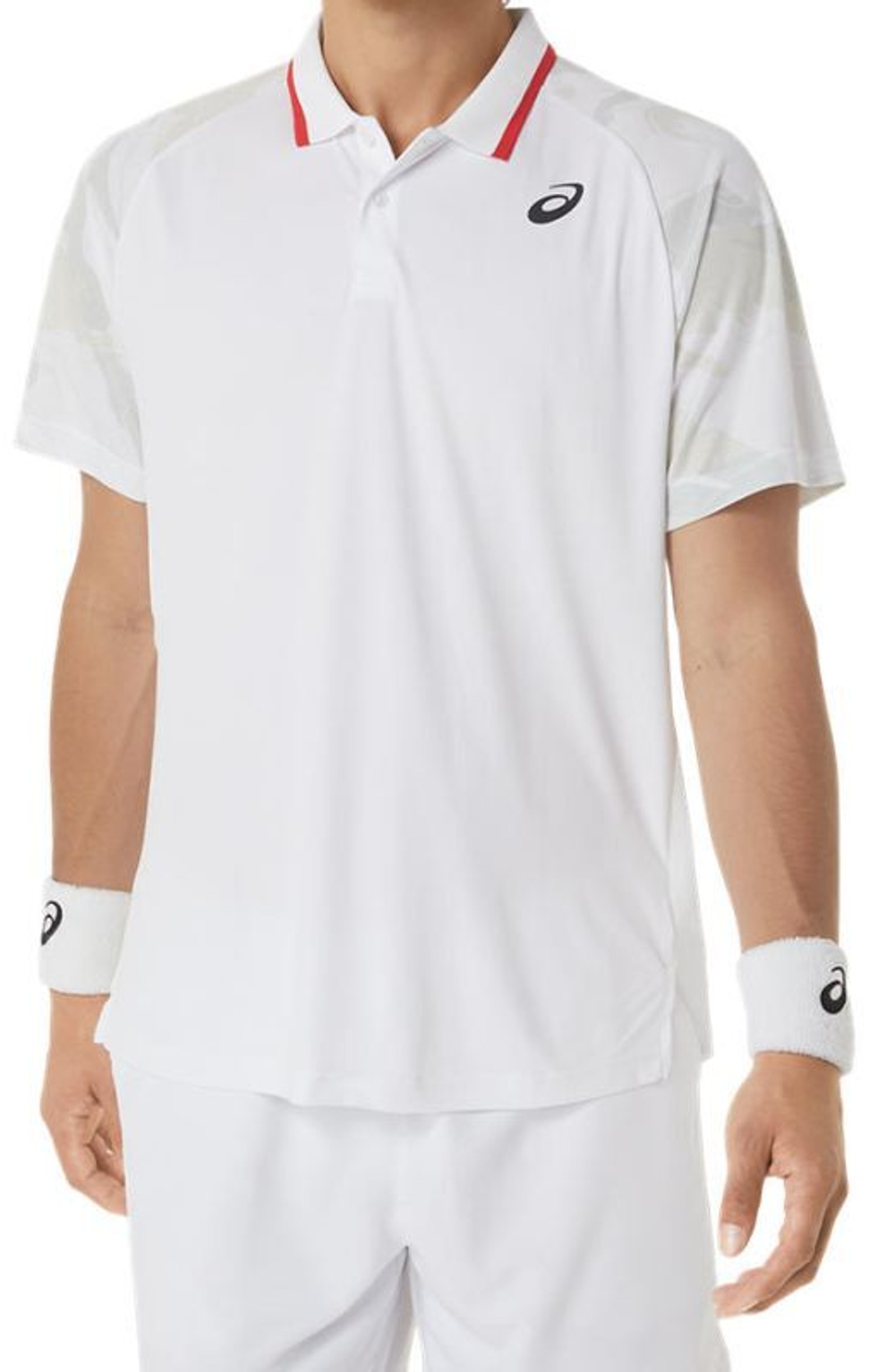 Теннисное поло Asics Court Graphic Polo-Shirt - brilliant white