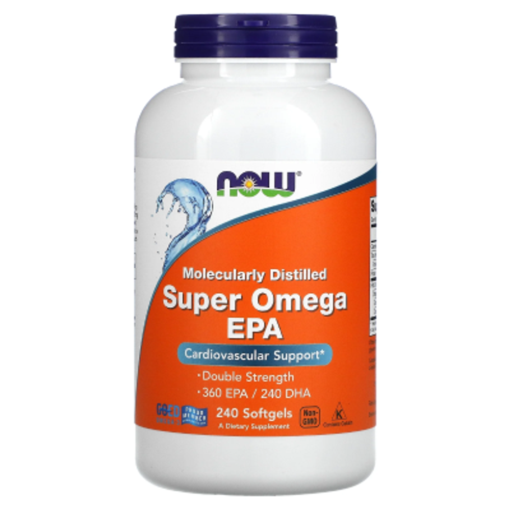 NOW Super Omega EPA 1200 мг 360/240 240 гелевых капсул